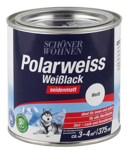 Schöner Wohnen Polarweiss Weißlack seidenmatt weiß