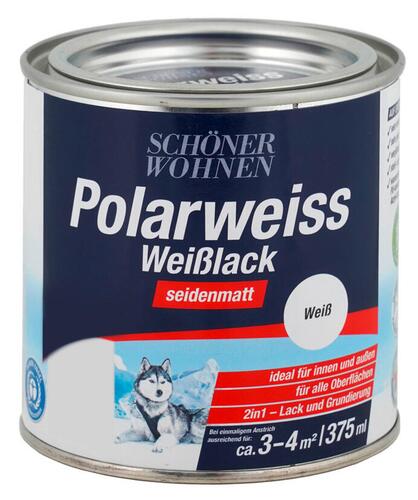 Schöner Wohnen Polarweiss Weißlack Seidenmatt