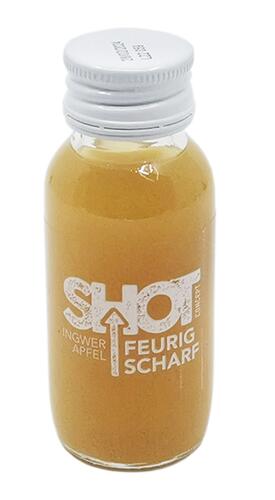 Shot Concept Feurig Scharf Ingwer Apfel