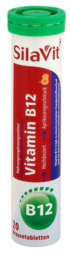 SilaVit Vitamin B12, Brausetabletten, Aprikose