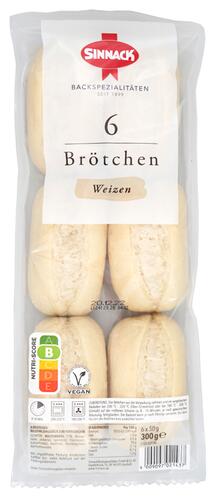 Sinnack 6 Brötchen Weizen