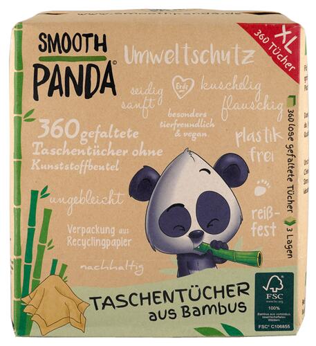 Smooth Panda Taschentücher aus Bambus, 3 Lagen