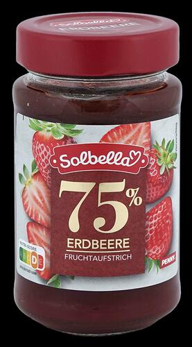 Solbella 75 % Erdbeere Fruchtaufstrich