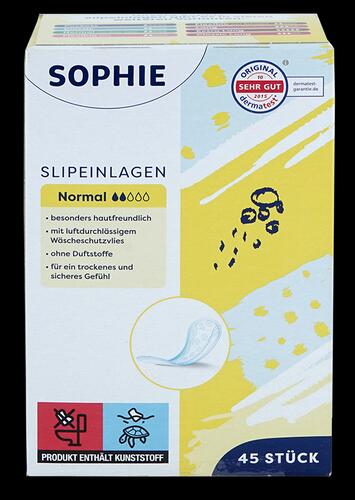 Sophie Slipeinlagen, Normal, ohne Duftstoffe,  45 Stück