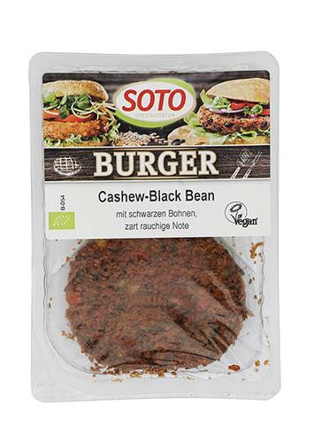Soto Burger Cashew-Black Bean