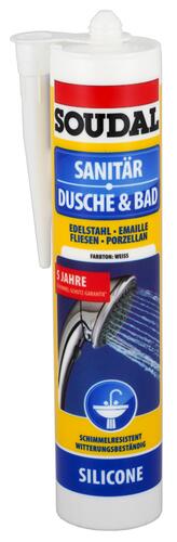 Soudal Sanitär Dusche & Bad Silicone, weiß