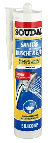 Soudal Sanitär Dusche & Bad Silicone, weiß