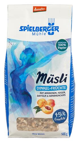 Spielberger Mühle Müsli Dinkel-Früchte, Demeter