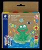 Staedtler 4 Noris Junior Fingermalfarben, gelb, rot, grün, blau