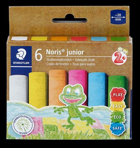 Staedtler Noris Junior Straßenmalkreiden, 6 Stück