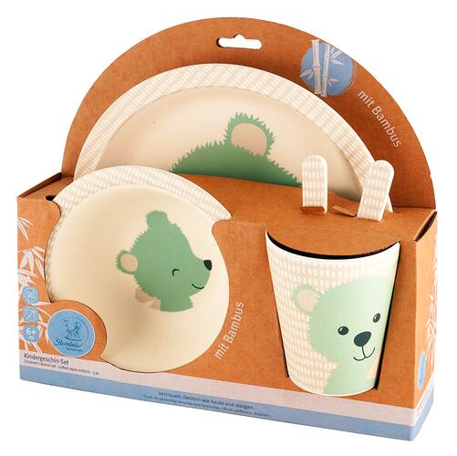 Sterntaler Kindergeschirr-Set mit Bambus Baylee green Sterntaler Kindergeschirr-Set mit Bambus Baylee green
