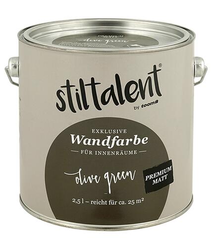 Stiltalent by Toom Wandfarbe Olive Green