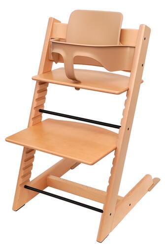 Stokke Tripp Trapp Chair, natural + Baby Set, natural