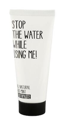 Stop the water while using me! Wild mint Toothpaste