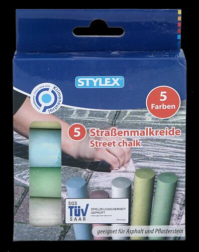 Stylex Straßenmalkreide, 5 Stück