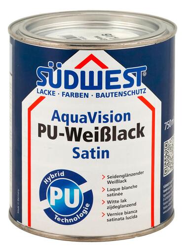 Südwest Aqua Vision PU-Weißlack Satin, 9110 weiß