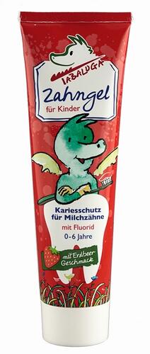 Tabaluga Zahngel für Kinder mit Fluorid, Erdbeer Geschmack