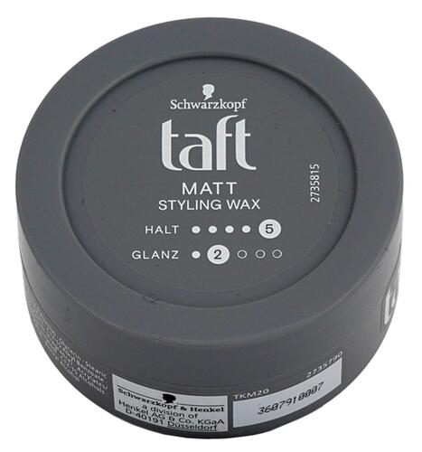 Taft Matt Styling Wax, Halt 5