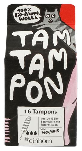 Tamtampon 16 Tampons Bio-Baumwolle, normalo