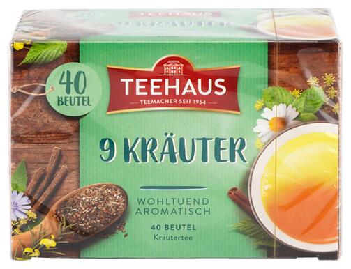 Teehaus 9 Kräuter, 40 Beutel