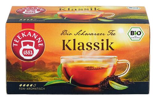 Teekanne Bio Schwarzer Tee Klassik fein-aromatisch, 20 Beutel