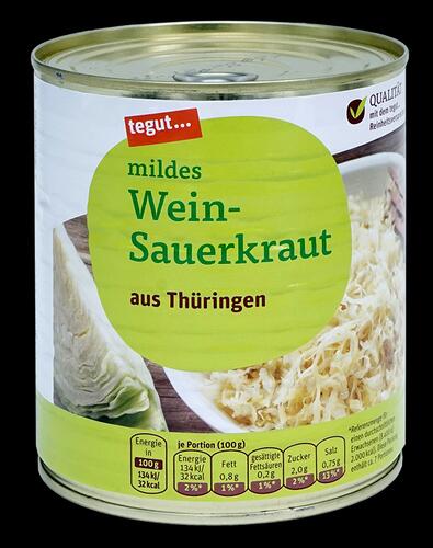 Tegut Mildes Weinsauerkraut 