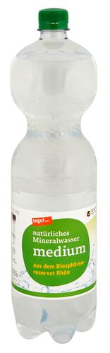 Tegut Natürliches Mineralwasser Medium