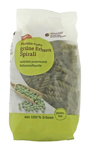 Tegut Protein-Pasta Grüne Erbsen Spirali