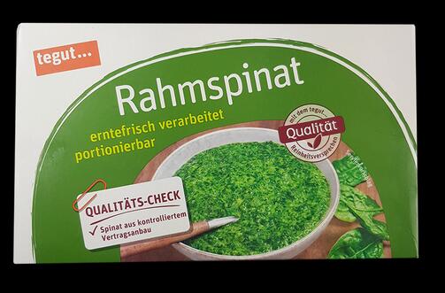 Tegut Rahmspinat, portionierbar