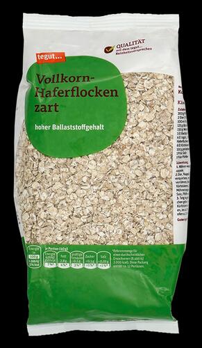 Tegut Vollkorn-Haferflocken Zart