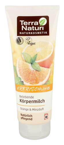 Terra Naturi Belebende Körpermilch Orange & Minzduft