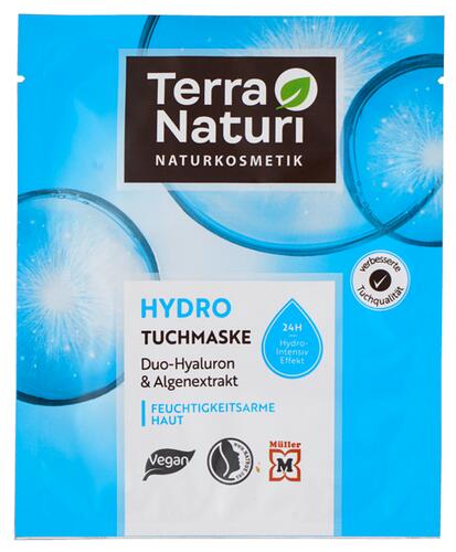 Terra Naturi Hydro Tuchmaske Duo-Hyaluron & Algenextrakt