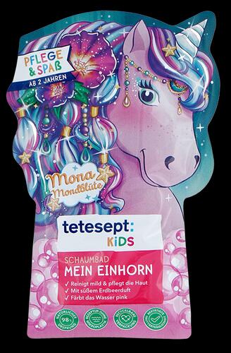 Tetesept Kids Schaumbad Mein Einhorn, Erdbeerduft