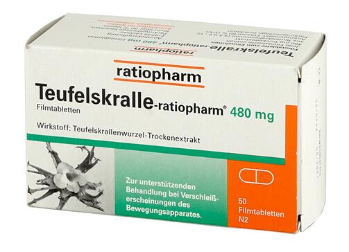 Teufelskralle-Ratiopharm 480 mg Filmtabletten