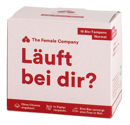 The Female Company Läuft bei Dir? 18 Bio-Tampons, normal