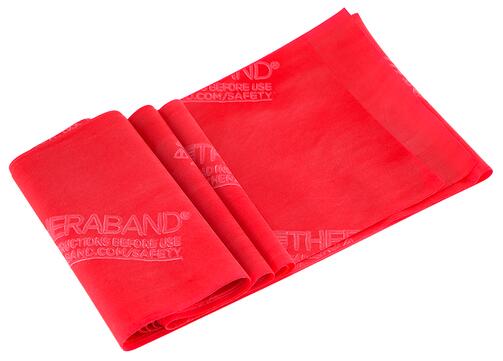 Theraband Übungsband, mittelstark, 250 cm, rot