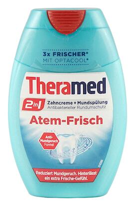 Theramed 2 in 1 Zahncreme + Mundspülung Atem-Frisch Theramed 2 in 1 Zahncreme + Mundspülung Atem-Frisch