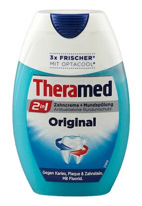 Theramed 2 in 1 Zahncreme + Mundspülung Original