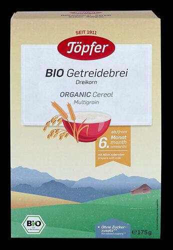 Töpfer Bio Getreidebrei Dreikorn