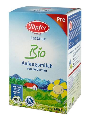 Töpfer Lactana Bio Anfangsmilch Pre