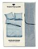 Tom Tailor Uni Melange Bedlinen, blau