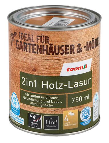 Toom 2in1 Holz-Lasur, Eiche