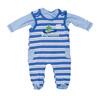 Topolino Baby-Strampler "Glücksfrosch" + T-Shirt, blau-weiß