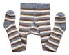 Topomini Baby Strumpfhose hellbraun-blau geringelt Topomini Baby Strumpfhose hellbraun-blau geringelt