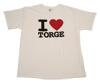 Torge Freshaltefolie T-Shirt "I Love Torge", weiß