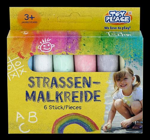 Toy Place Strassenmalkreide, 6 Stück