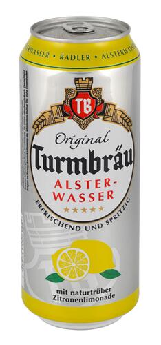 Turmbräu Radler/Alsterwasser, naturtrüb