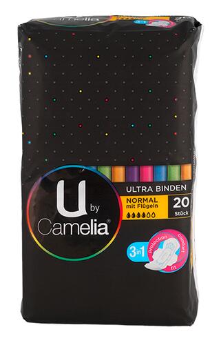 U by Camelia Ultra Binden, normal mit Flügeln