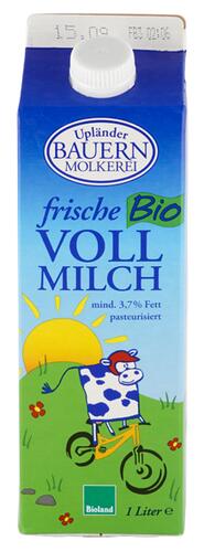 Upländer Bauernmolkerei Frische Bio Vollmilch