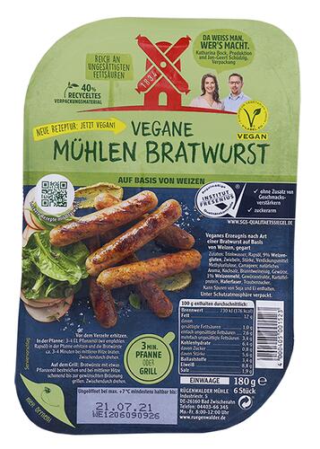 Vegane Mühlen Bratwurst